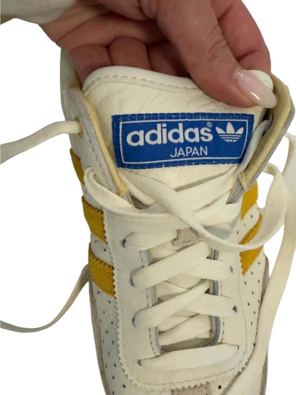 adidas Japan Shoes Cream Gold Vintage Retro Sneakers 1964 Size 7.5W/6.5 men - Picture 13 of 14
